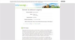 Desktop Screenshot of domeknazielonymwzgorzu.infonoclegi.pl